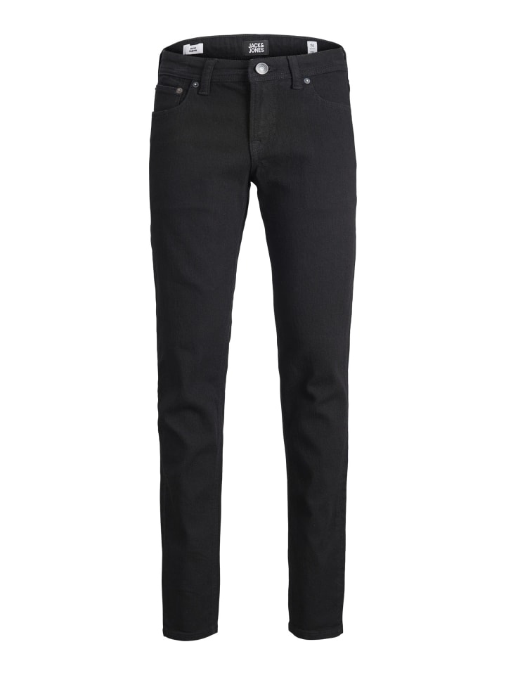 JACK & JONES Junior Jeans JJIGLENN slim fit in black denim günstig kaufen