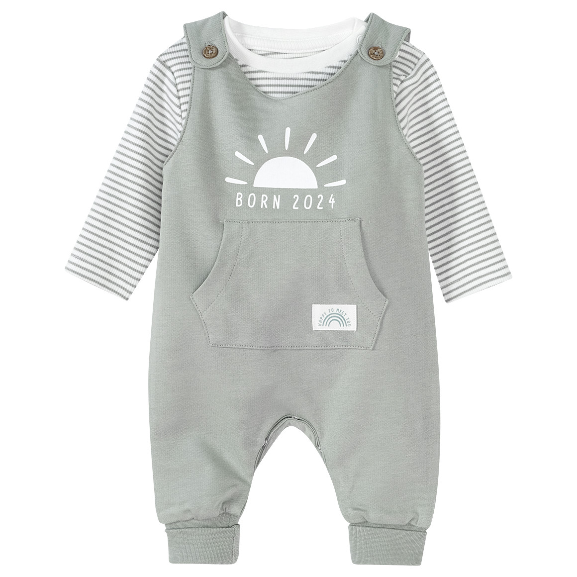 Newborn Strampler und Langarmshirt Born 2024
