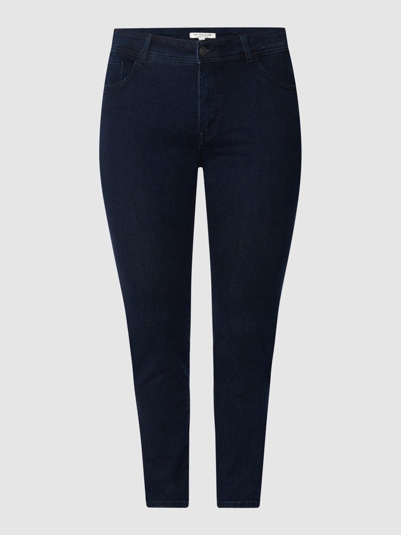 Skinny Fit PLUS SIZE Jeans mit Stretch-Anteil in dunkelblau