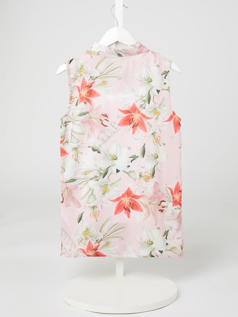 Bluse aus Chiffon in rosé