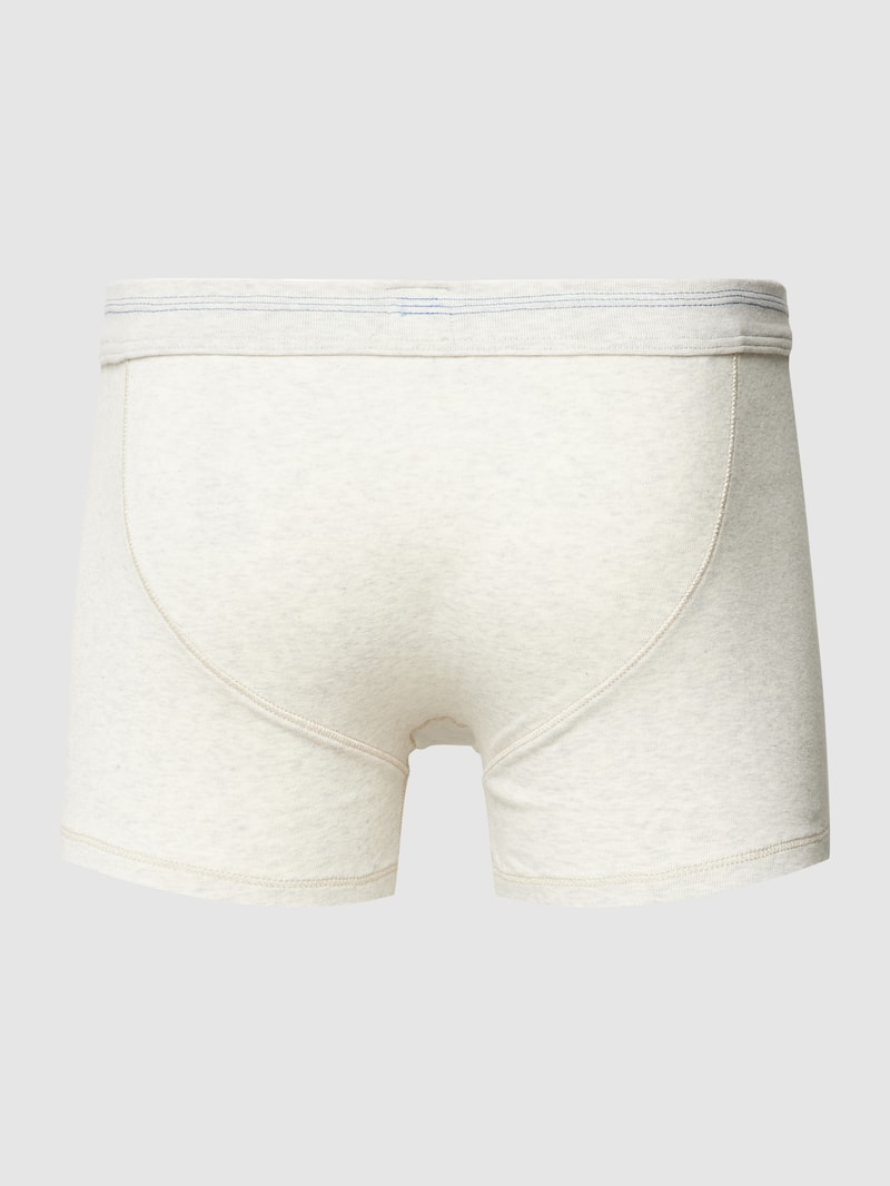 Boxershorts mit Strukturmuster Modell 'Karl-Heinz' in beige meliert