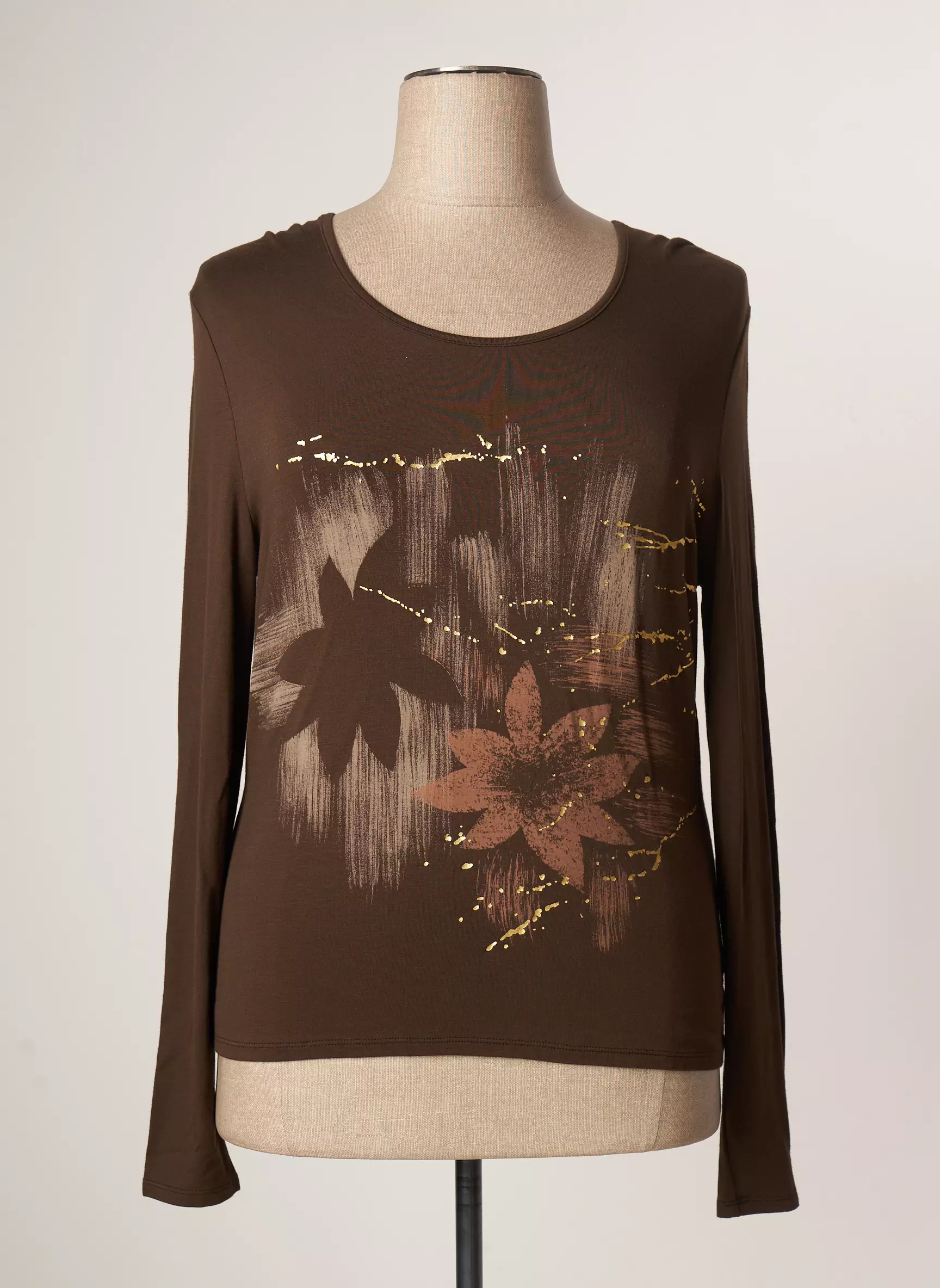 Kananga Tshirts Femme couleur marron