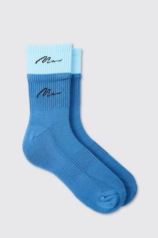 Doppellagige Man Signature Sport-Socken