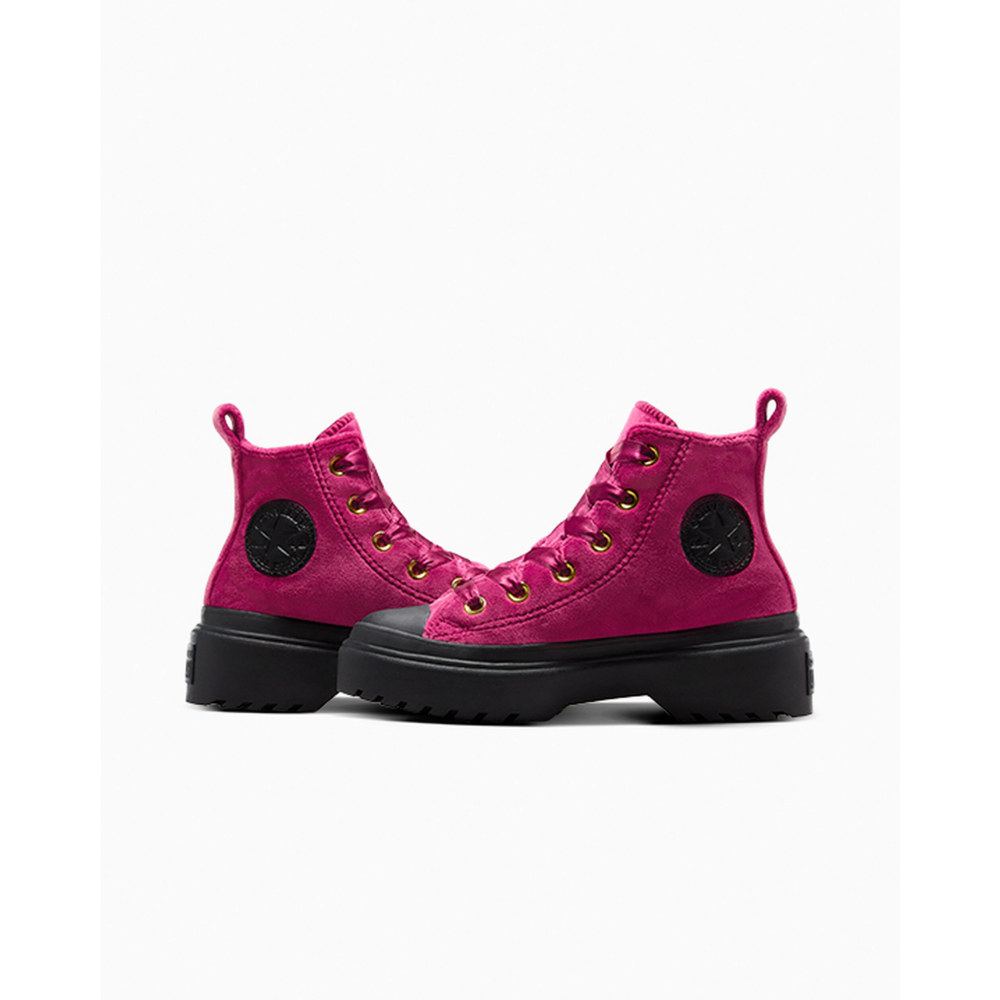 Converse Chuck Taylor All Star Lugged Lift Platform Velvet A05443C / lila