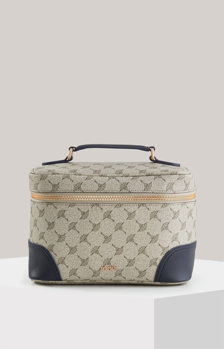 Beauty-Case Mazzolino Edition Flora in Beige/Blau