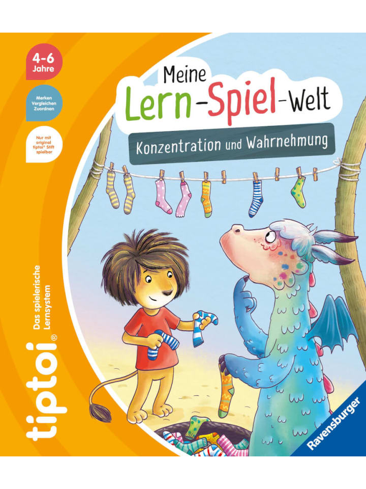 Ravensburger tiptoi Meine Lern-Spiel-Welt: Konzentration und Wahrnehmung, ab 4 Jahre günstig kaufen onesize