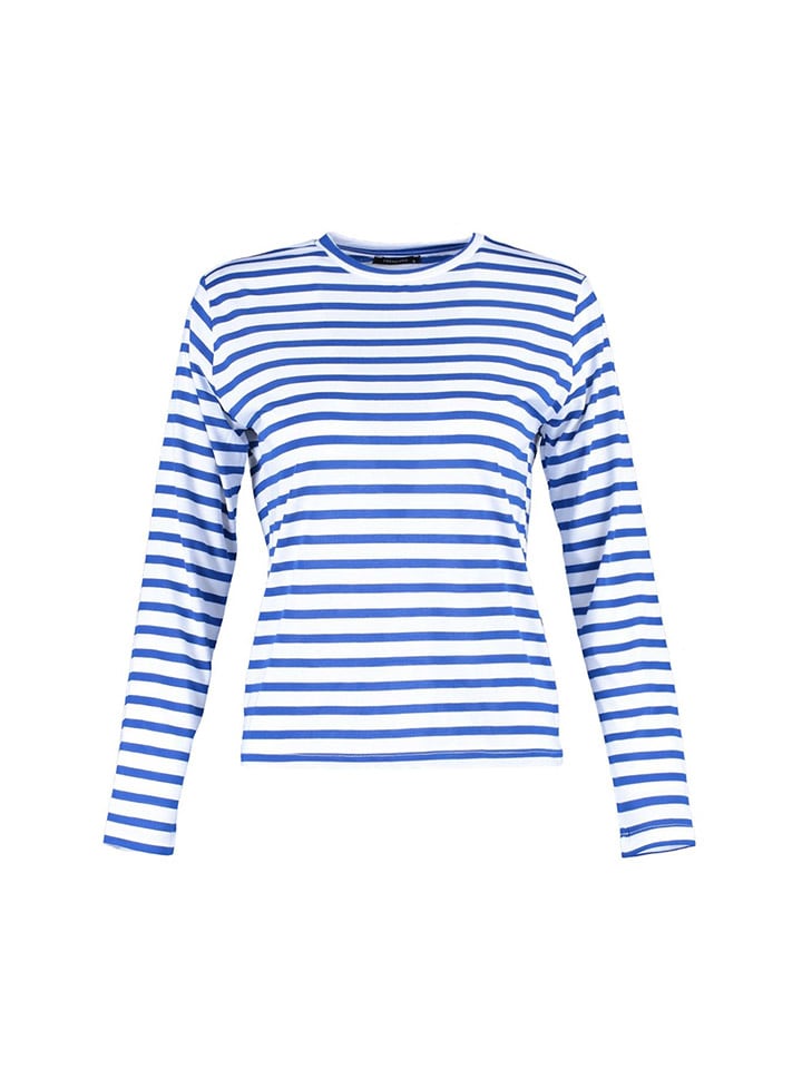 trendyol Longsleeve in Blau/ Weiß günstig kaufen