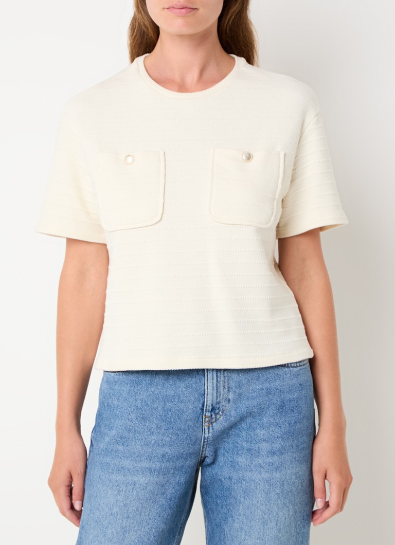 Benetton Fine-knit top with chest pockets