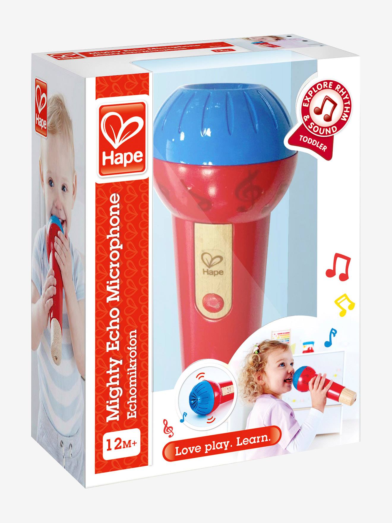 Hape Kinder Spiel-Mikrofon aus Holz HAPE - rot