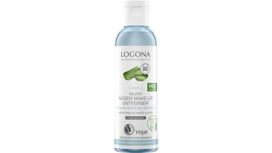 LOGONA CLASSIC Milder Augen Make-up Entferner Bio-Aloe Vera 125 ml