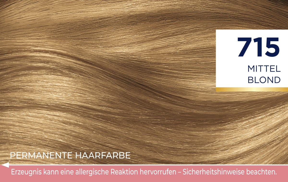 Haarfarbe 715 Mittelblond, 1 St