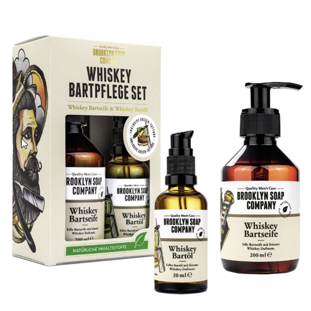 Brooklyn Soap Co. Whiskey Bartpflege Set