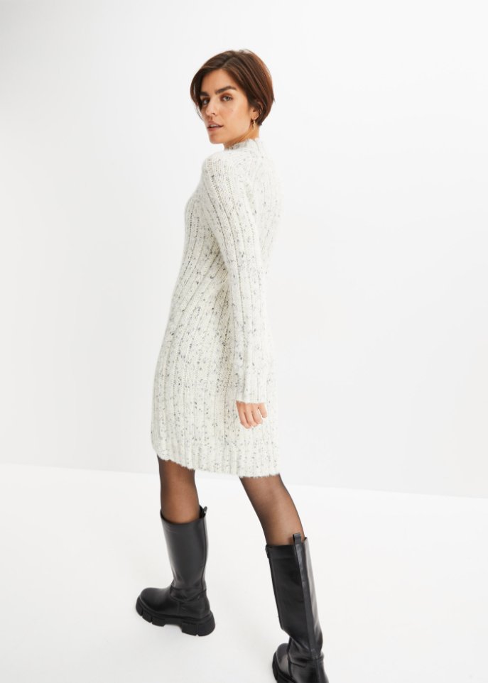 Strickkleid mit Wollanteil