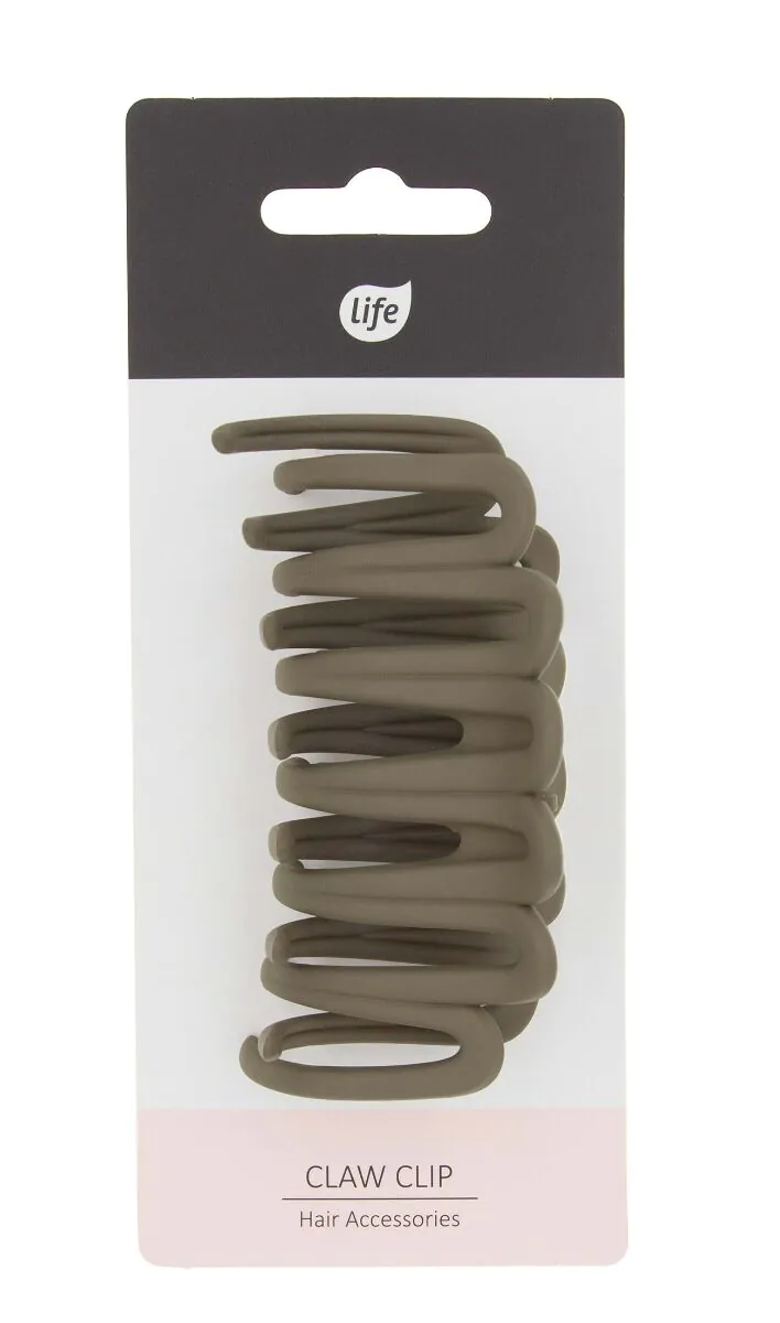 Liv Stor Mat Brun Hårklemme