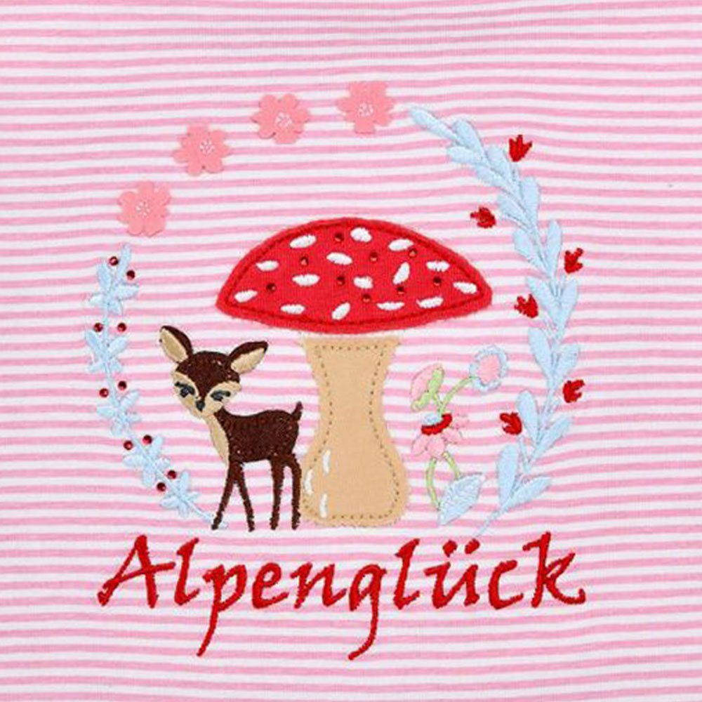 BONDI Trachtenbluse BONDI Mädchen T-Shirt 'Alpenglück' mit Reh und Pil