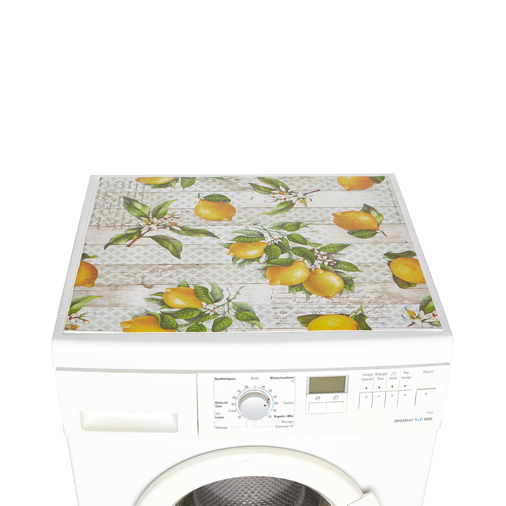 Tapis protection électroménager motif citrons