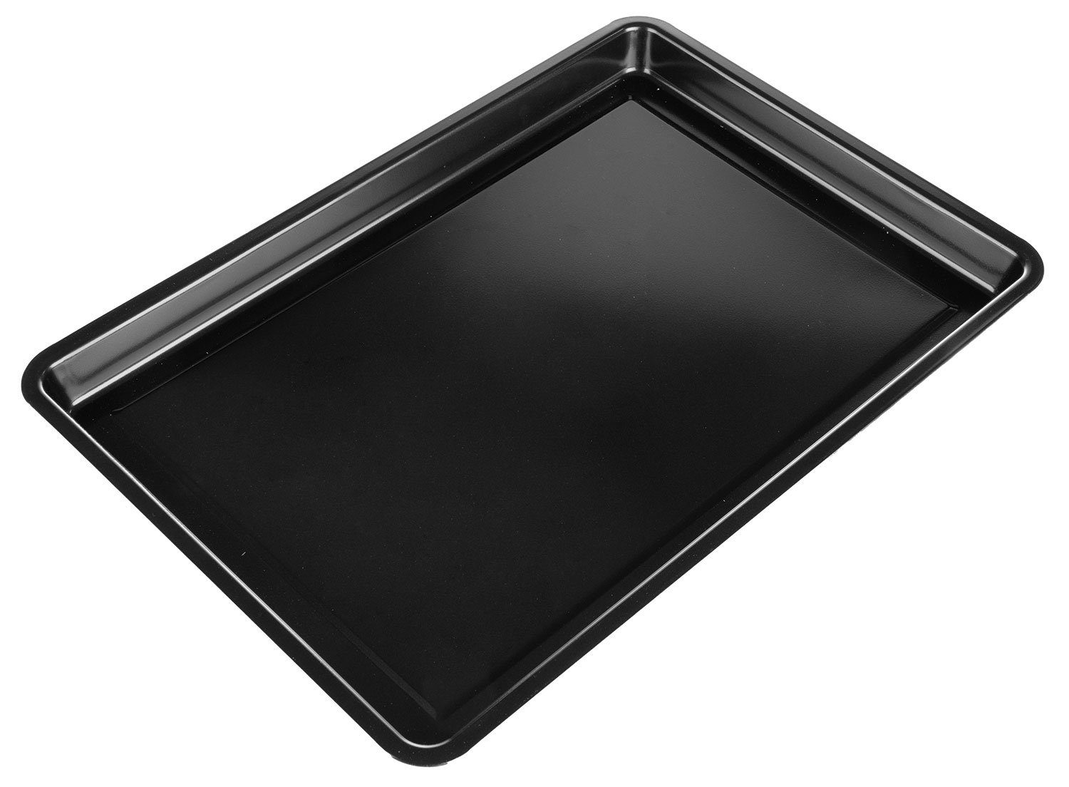 Backblech OVEN, B 41 x T 28 cm, Schwarz, Stahl, Stahl, (1-St), für Kompaktbacköfen geeignet