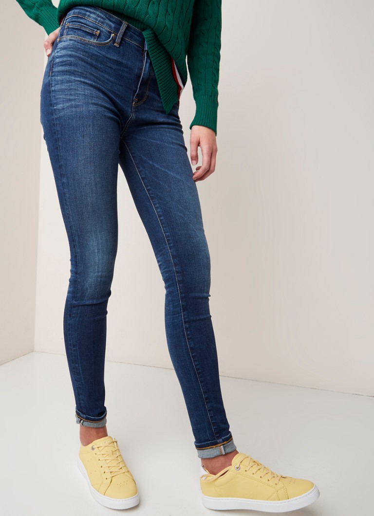 Blugi Tommy Hilfiger Heritage Stretch cu talie medie