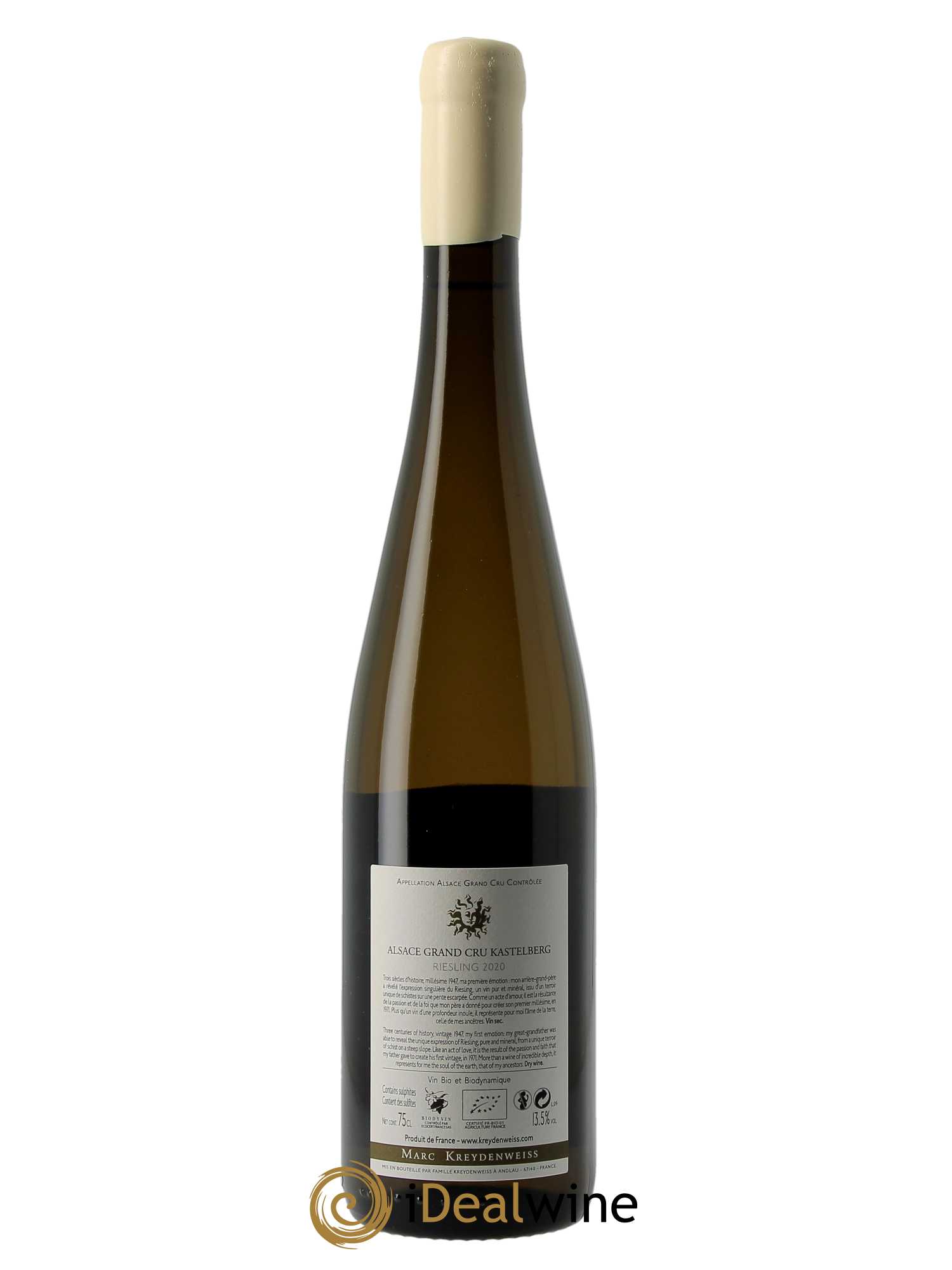 Alsace Riesling Grand Cru Kastelberg Marc Kreydenweiss  2020 - Lot de 1 Bouteille