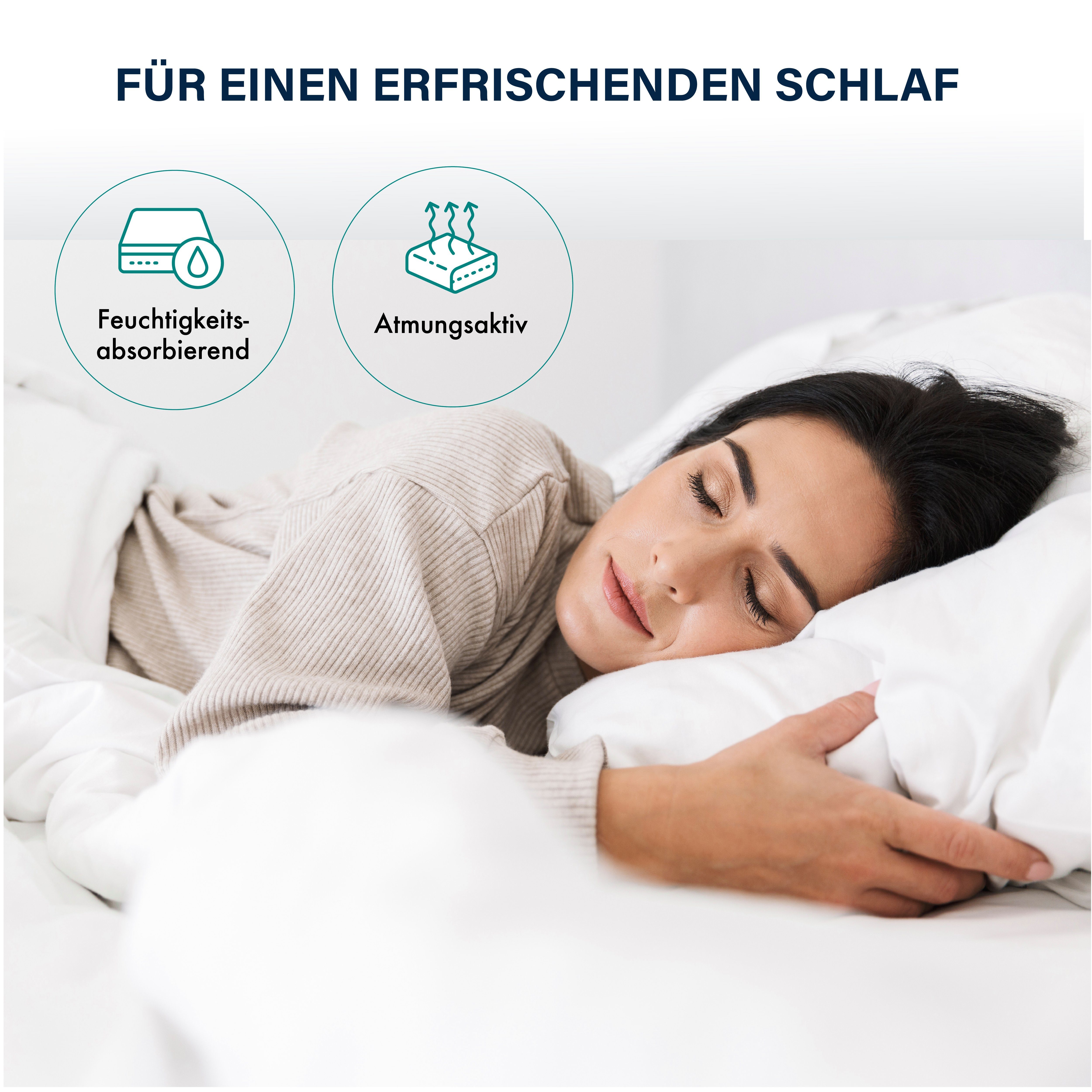 Komfortschaummatratze Sofia, Essence Sleep, 18 cm hoch, (Set, 1-tlg), mit 7 Komfortzonen, 3 Schichten ineinandergreifender Schaumstoffarten, atmungsaktiv & feuchtigkeitsabsorbierend, Allgergiker geeignet