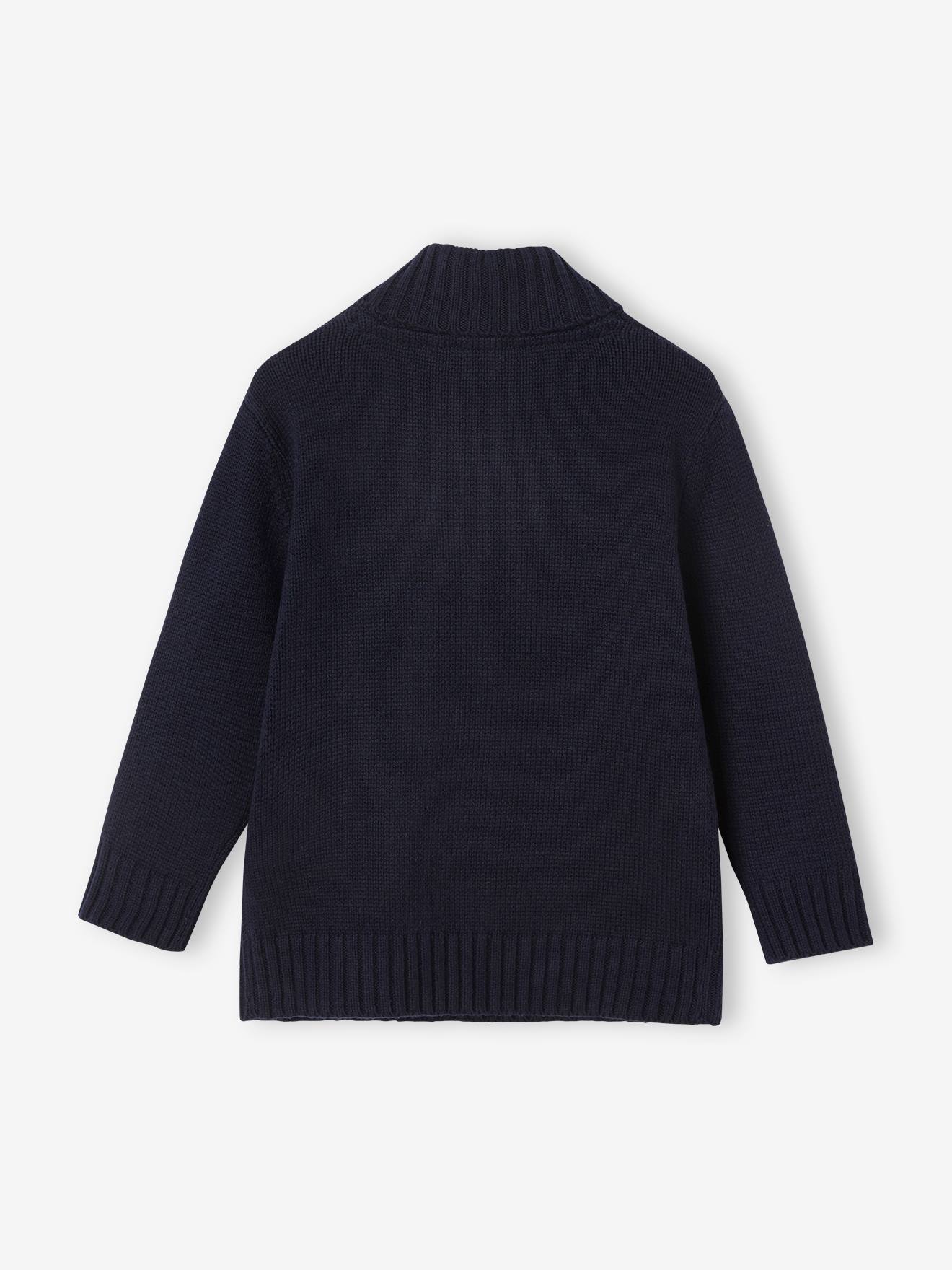 Vertbaudet Jungen Pullover BASIC Oeko-Tex - marine