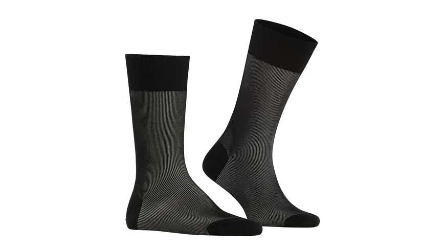 FALKE Herren Socken Fine Shadow schwarz