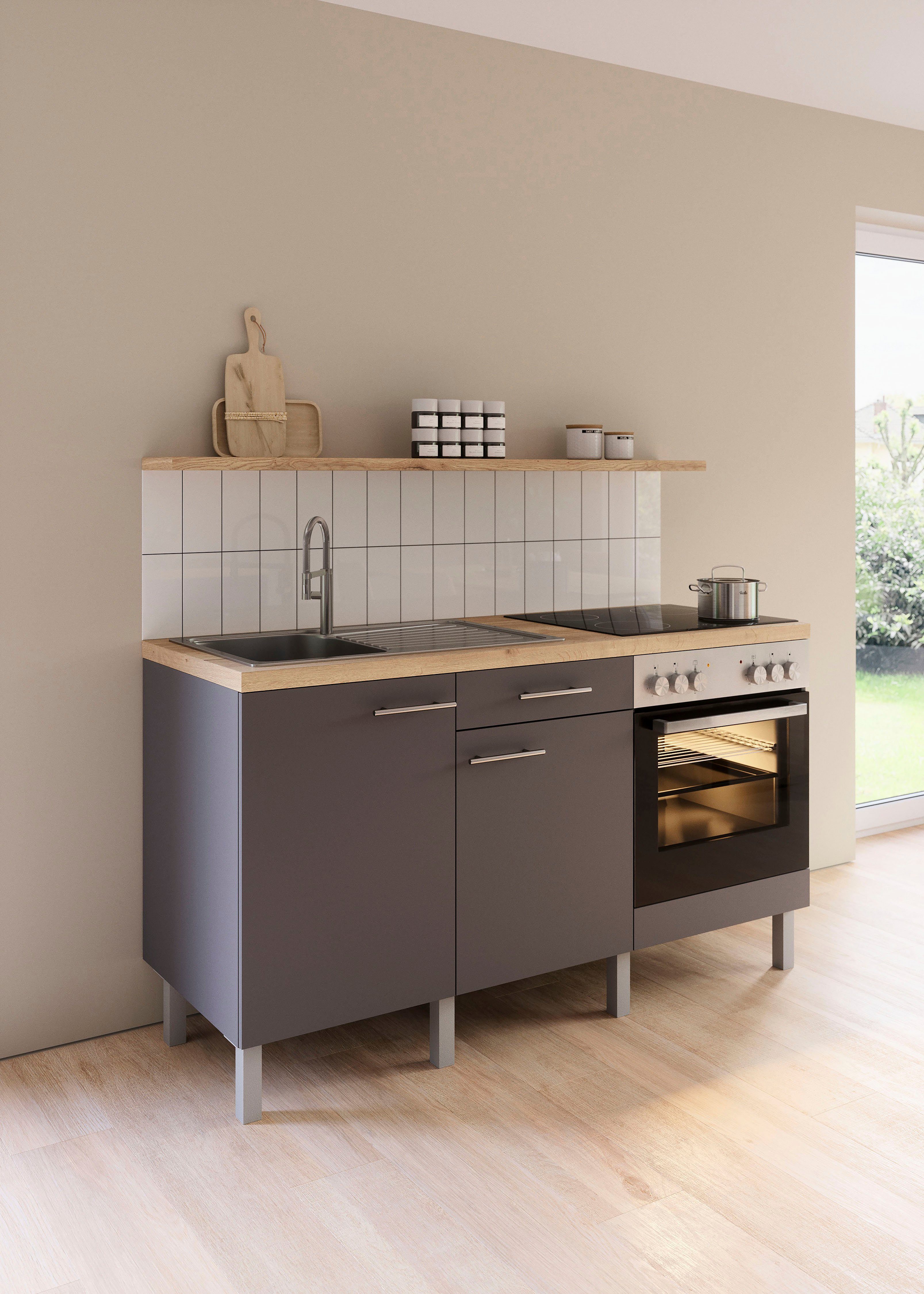 OPTIFIT Küche Lilly, Breite 160 cm, wahlweise mit E-Geräten