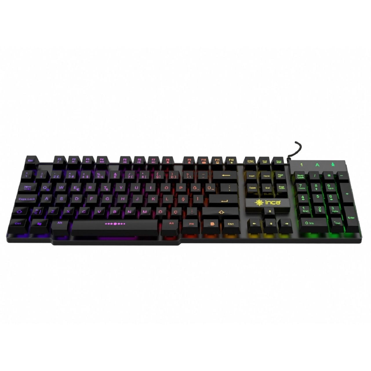 Inca Gaming Deluxe IKG-446: Tastatur – Dreifarbige LED-Hintergrundbeleuchtung inklusive