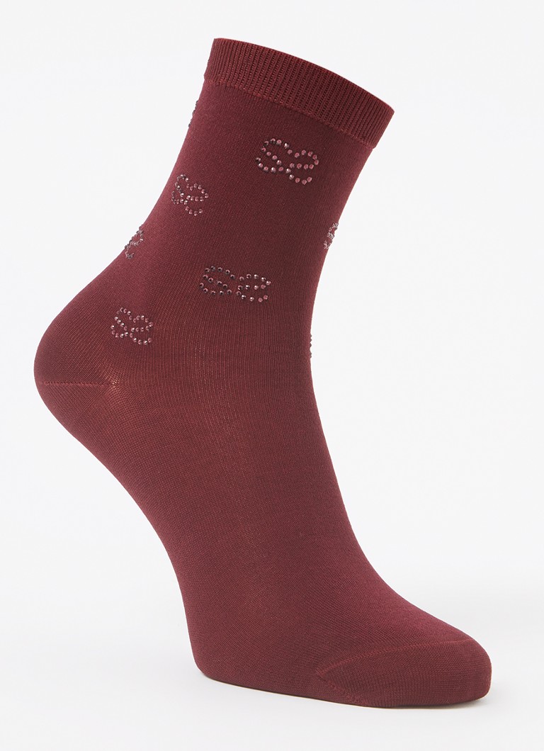 Sandro Socks in cashmere blend with rhinestones