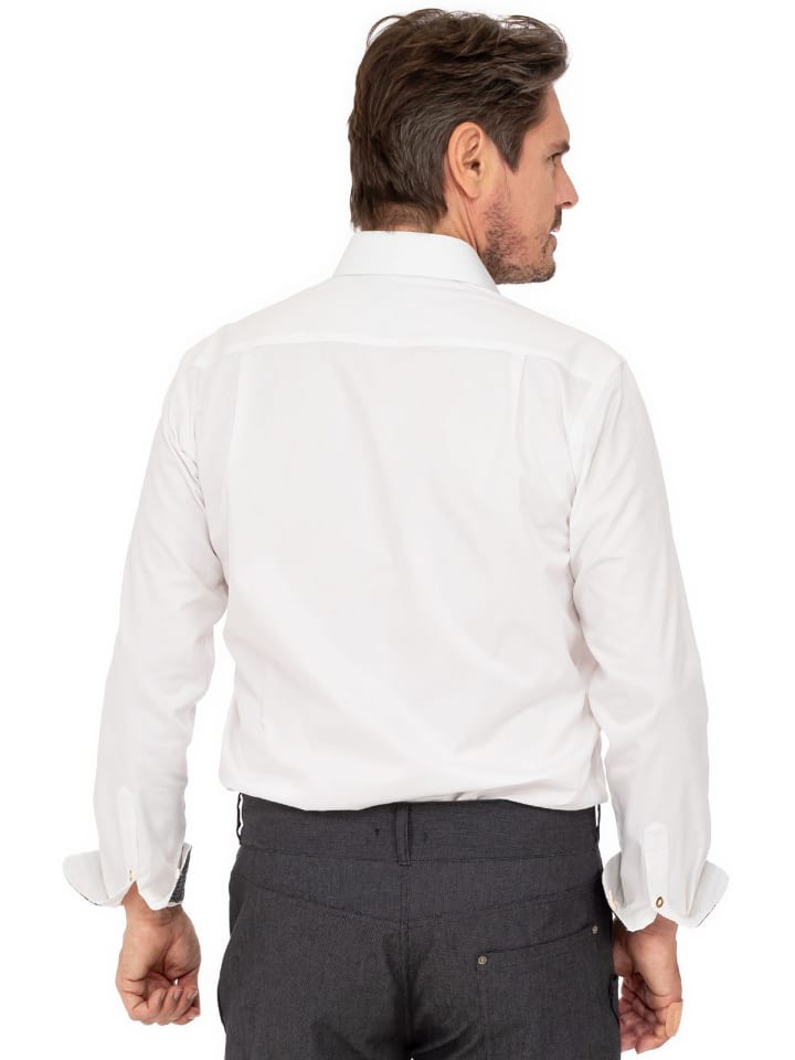 Almsach Langarmhemd 8115LK in weiß günstig kaufen