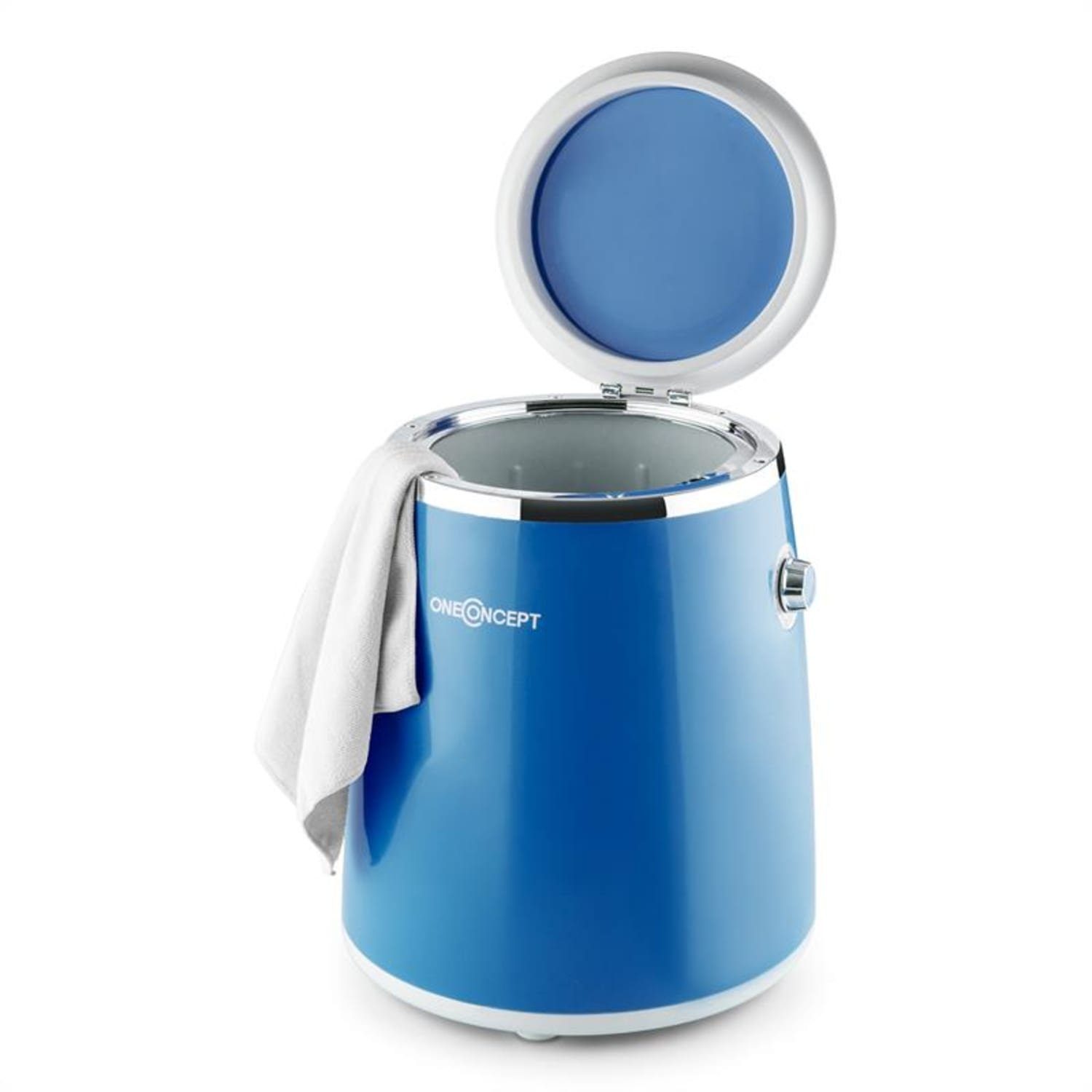 ONECONCEPT Wäscheschleuder Ecowash-Pico Mini-Waschmaschine Schleuderfunktion 3,5 kg 380W blau, 1320 U/min, 3.5 kg