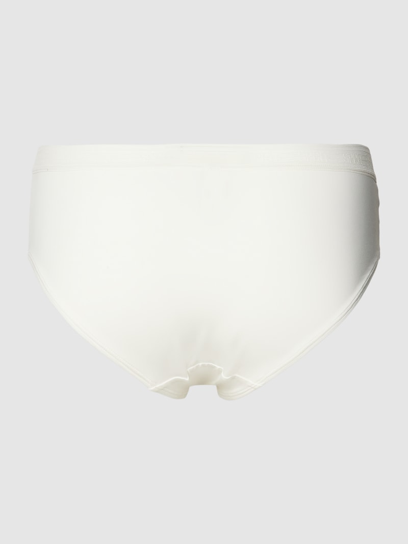 Pants mit semitransparentem Logo-Bund in weiß