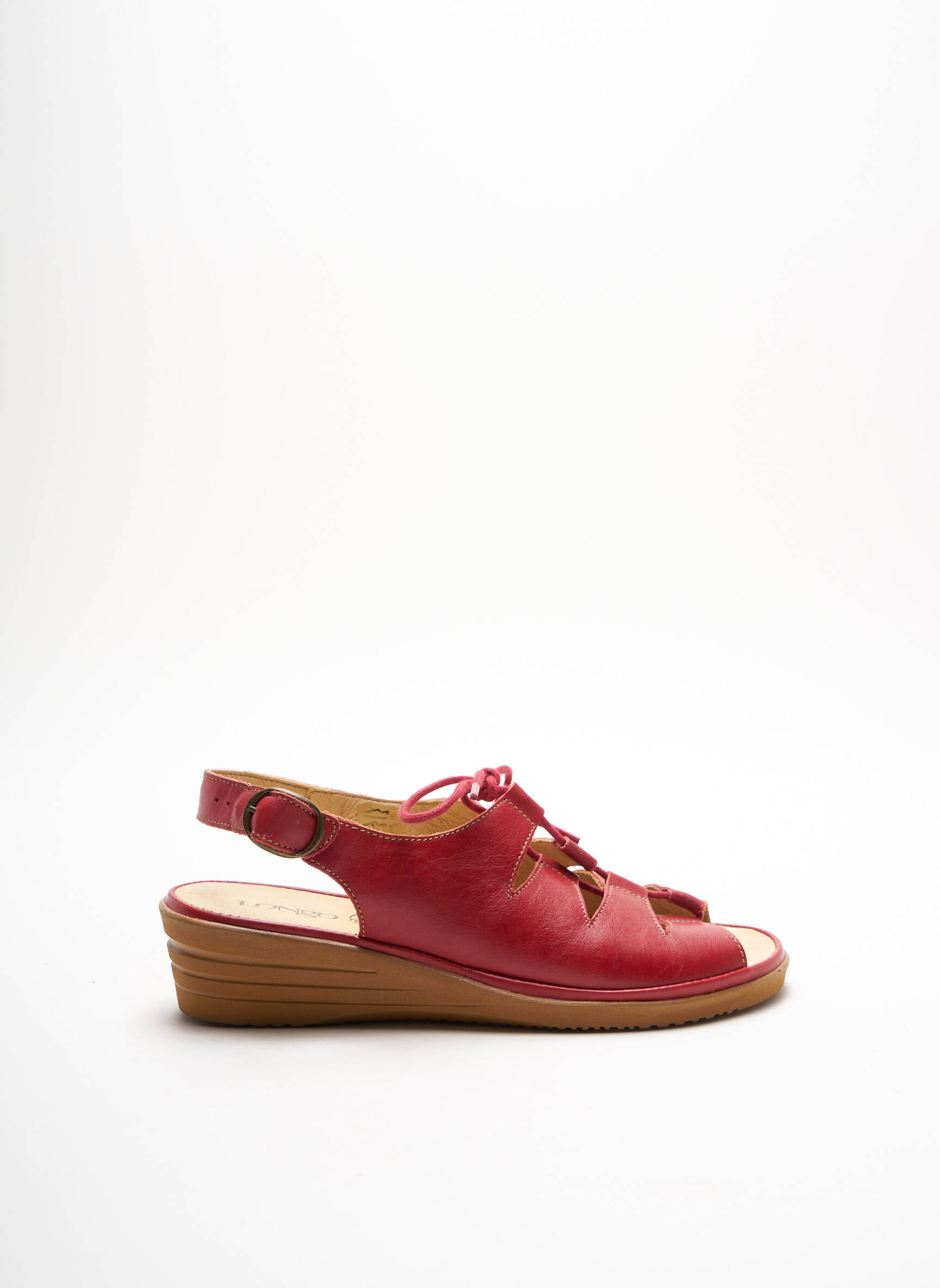Longo Sandales Nu Pieds Femme couleur rouge