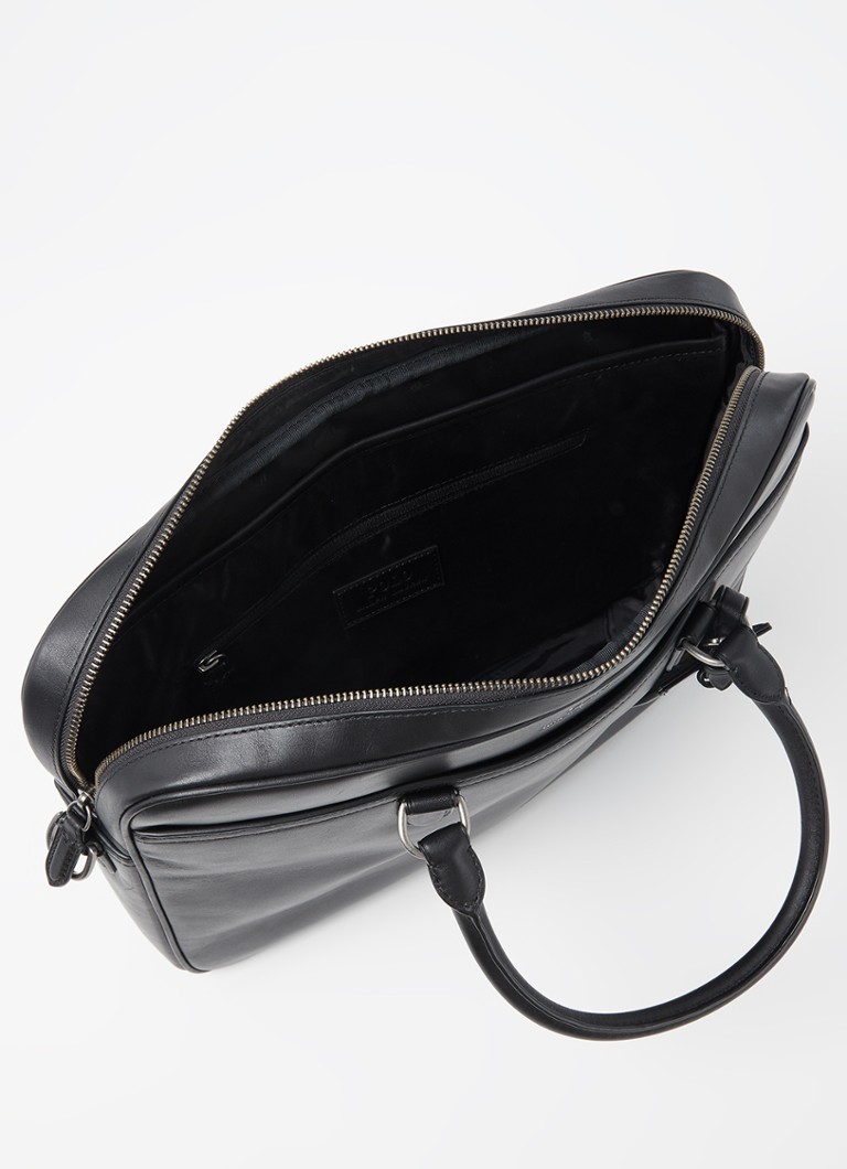 Ralph Lauren Leather Business Bag with 15-inch Laptop Compartment