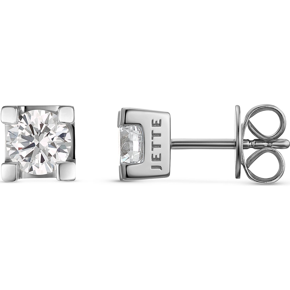 Jette Boucles d'oreilles à fermoir à poussette 925 Argent Boucles d'oreilles