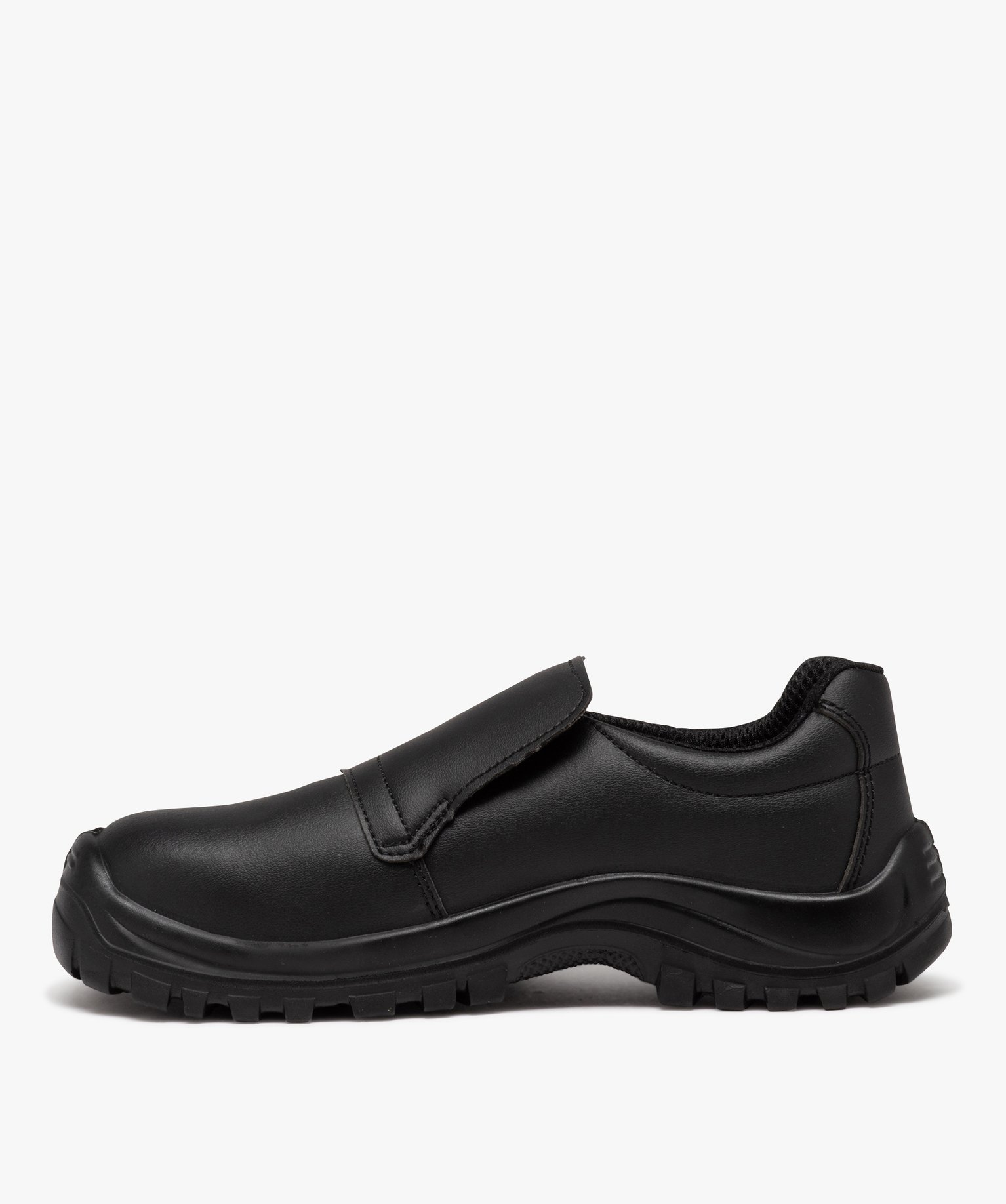 Chaussures de sécurité homme unies à enfiler avec col él... noir | GEMO