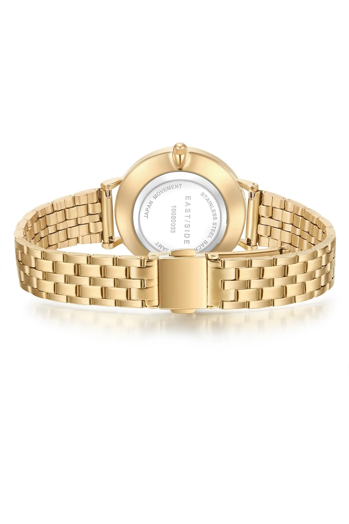 eastside  Quarzuhr Damen Quarzuhr gelbgold Edelstahl gelbgold