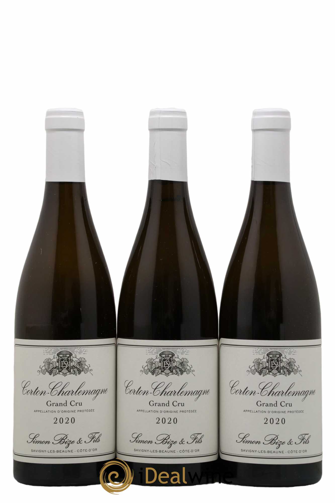 Corton-Charlemagne Grand Cru Simon Bize & Fils  2020 - Lot de 3 Bouteilles
