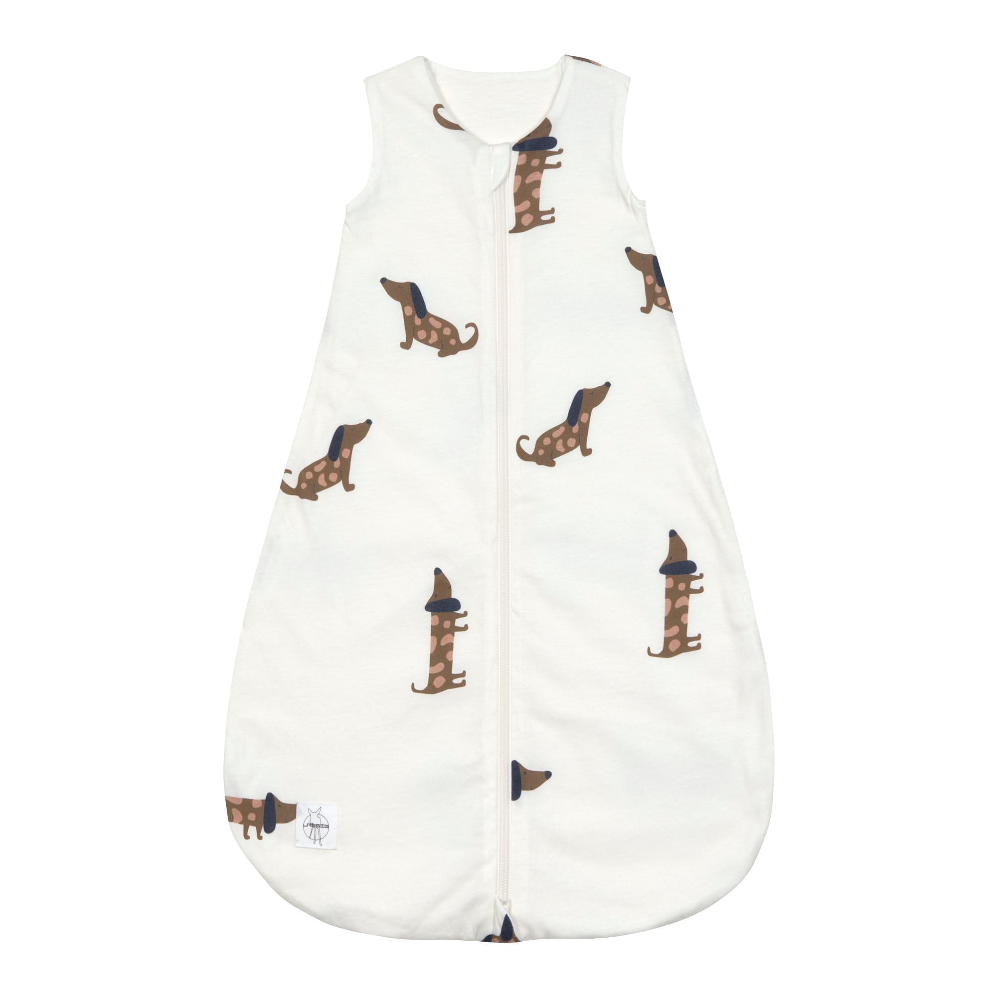 Baby Schlafsack 1,0 TOG - Bio Baumwolle, Hund Milky