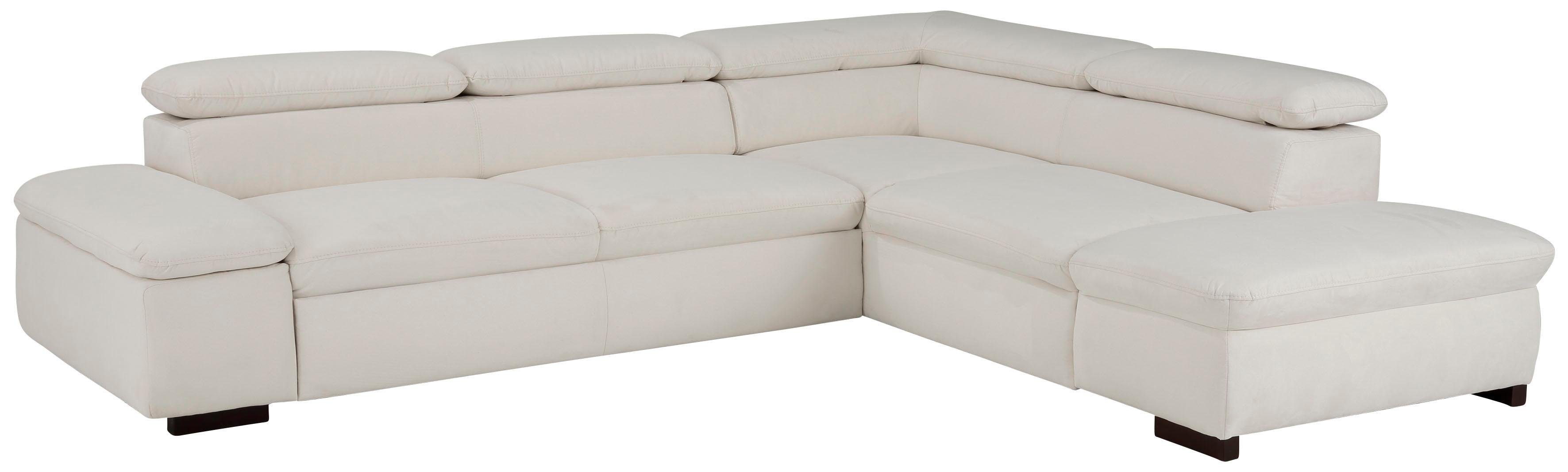 Home affaire Ecksofa Alberto, mit Ottomane, inkl. Kopfteilverstellung, wahlweise mit Bettfunktion