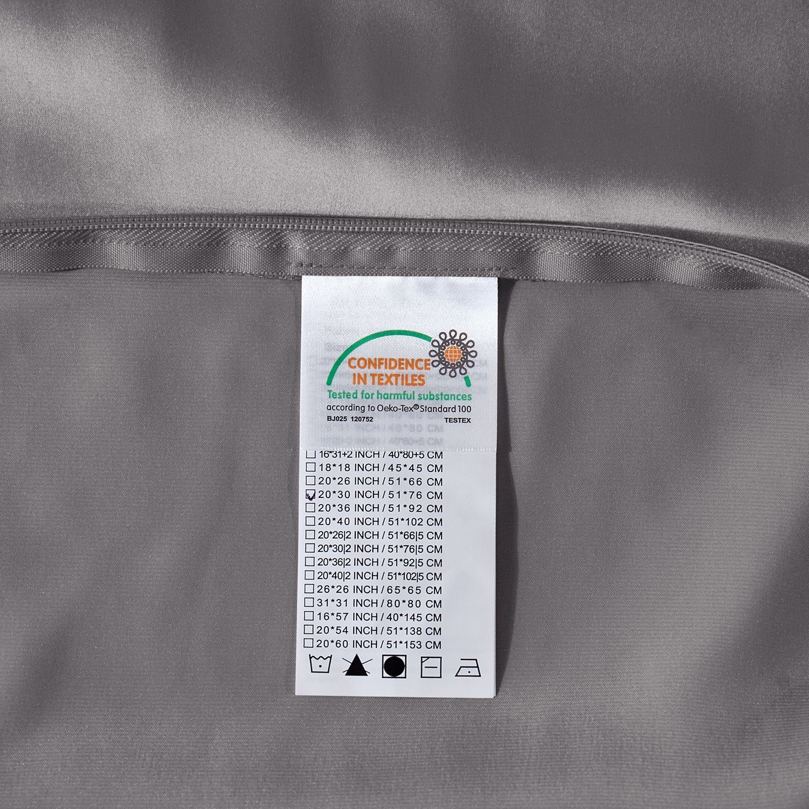 Kissenbezüge 22 Momme 100% Maulbeerseide, 40 x 60 cm, mit reißverschluss, THXSILK (1 Stück), 600 Fadenzahl, angenehmes Hautgefühl, glänzende und glatte Optik