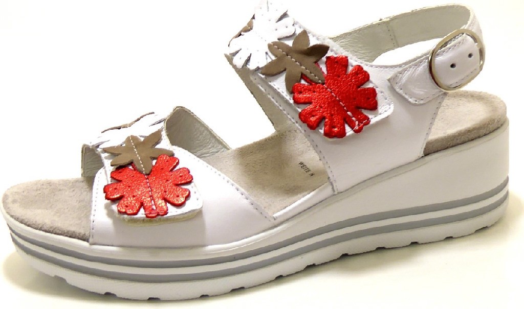 WALDLÄUFER Komfort Sandalen weiss