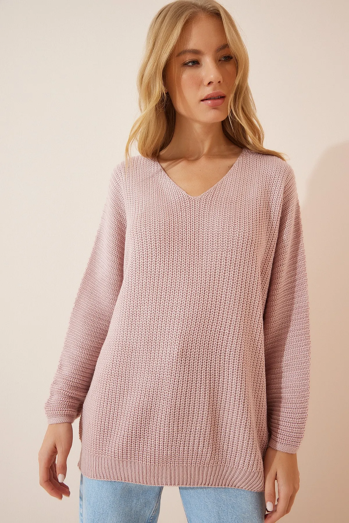 Happiness İstanbul  Pullover - Rosa - Oversized