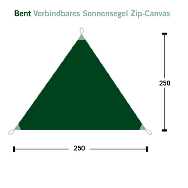 VERBINDBARES SONNENSEGEL ZIP-CANVAS - Tarp