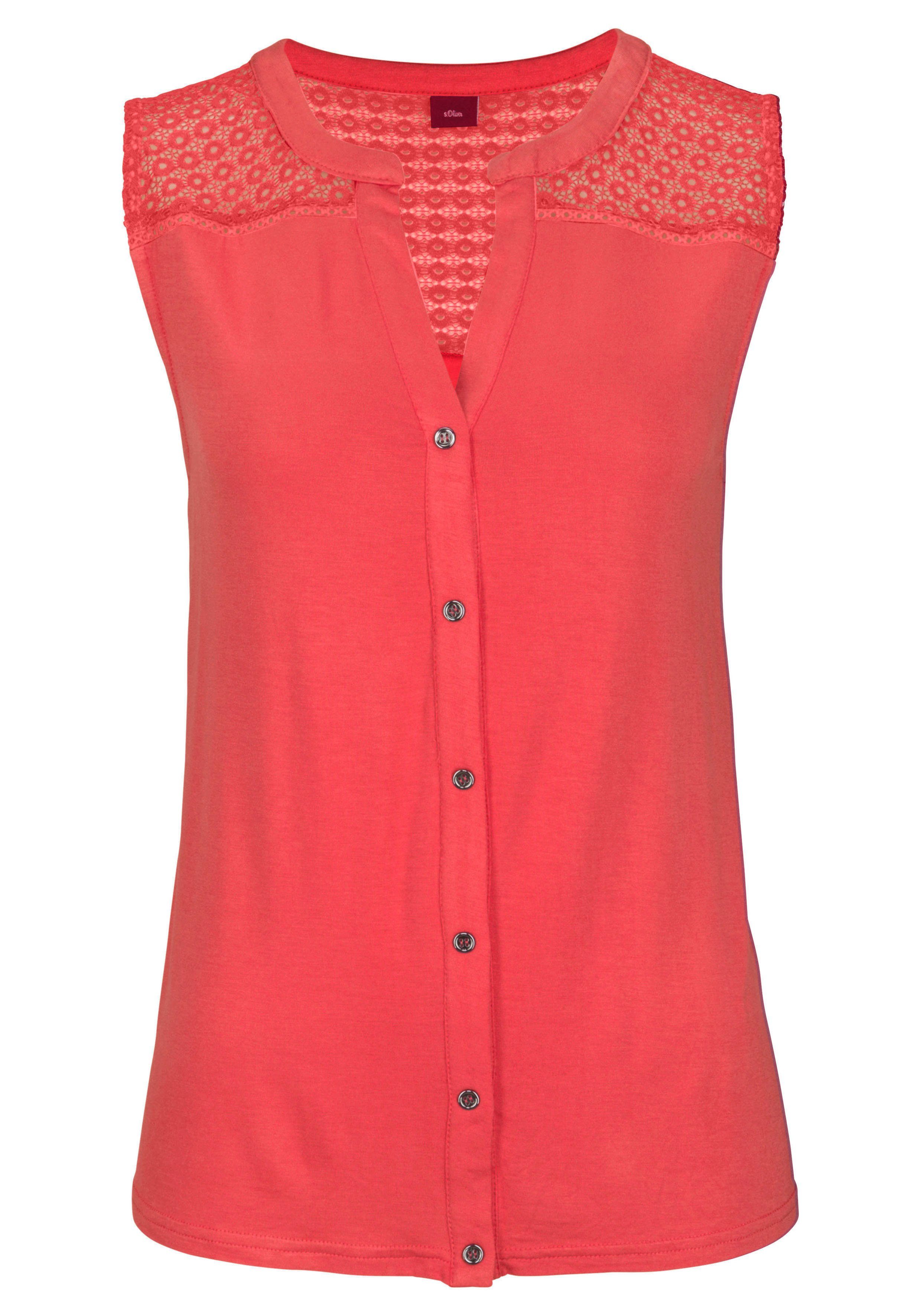 s.Oliver Strandtop mit Spitzeneinsatz
