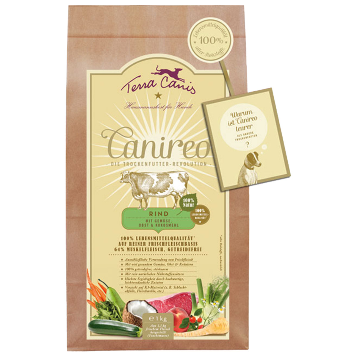 Terra Canis Canireo Rind 1kg günstig kaufen bei ZooRoyal