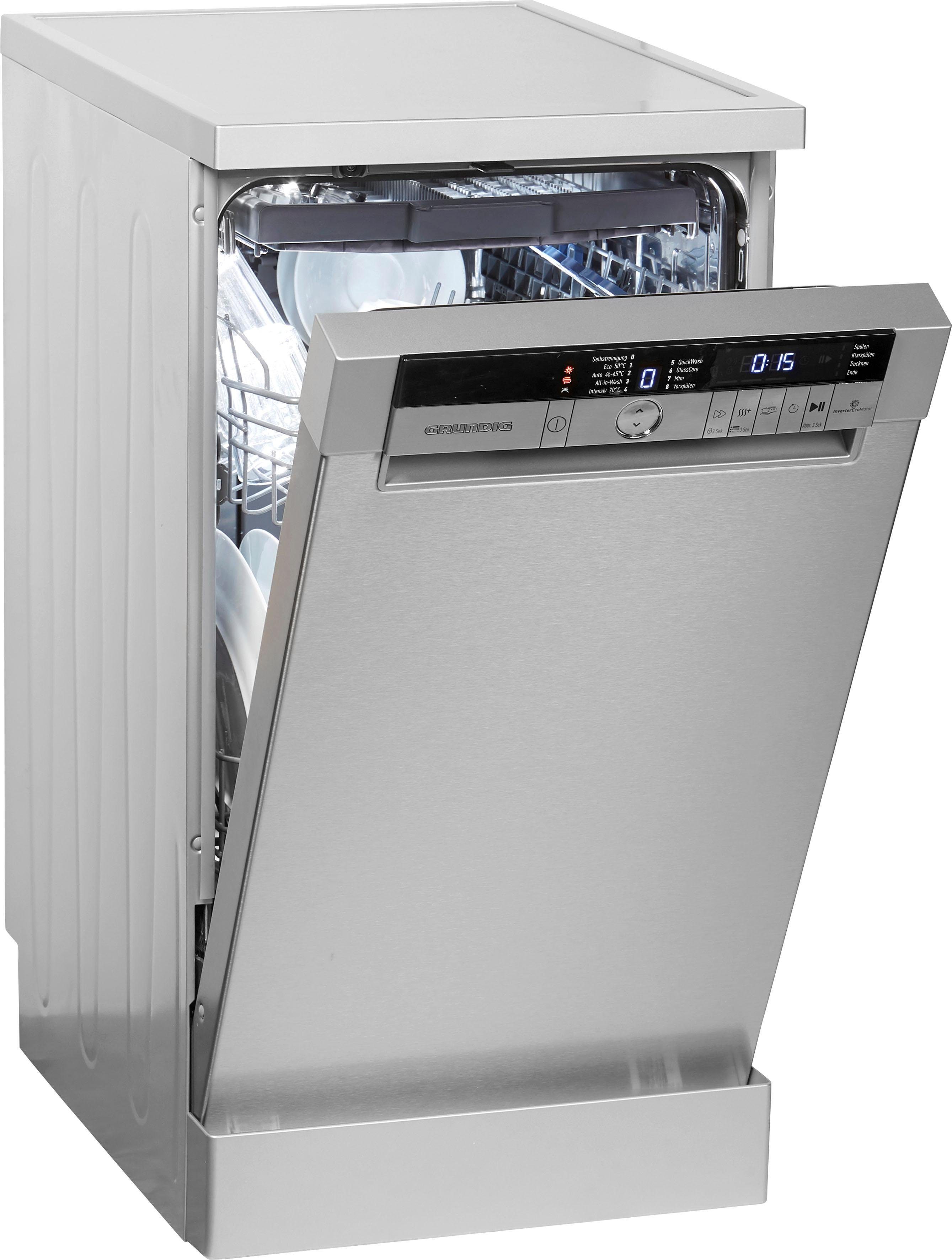 Grundig Standgeschirrspüler, GSF 41825 X, 11 Maßgedecke