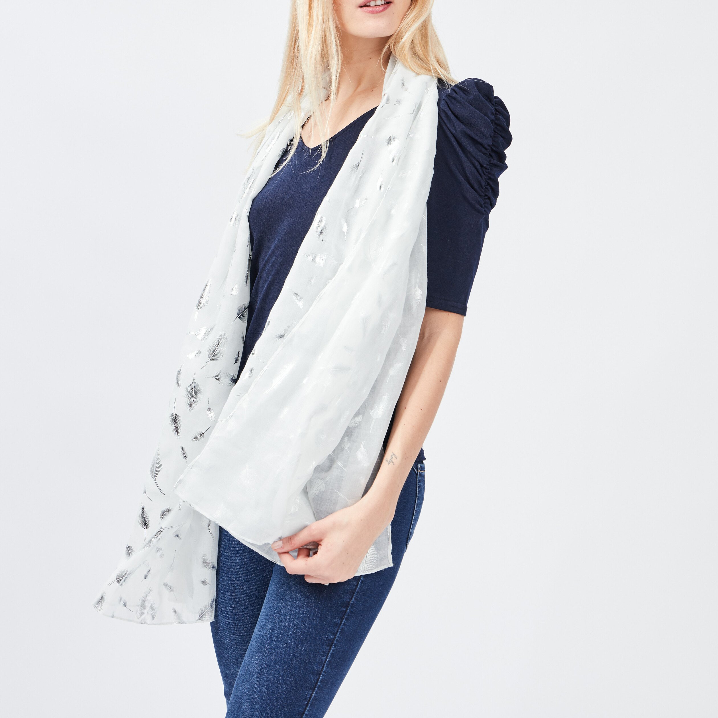 Foulard ecru femme | La Halle