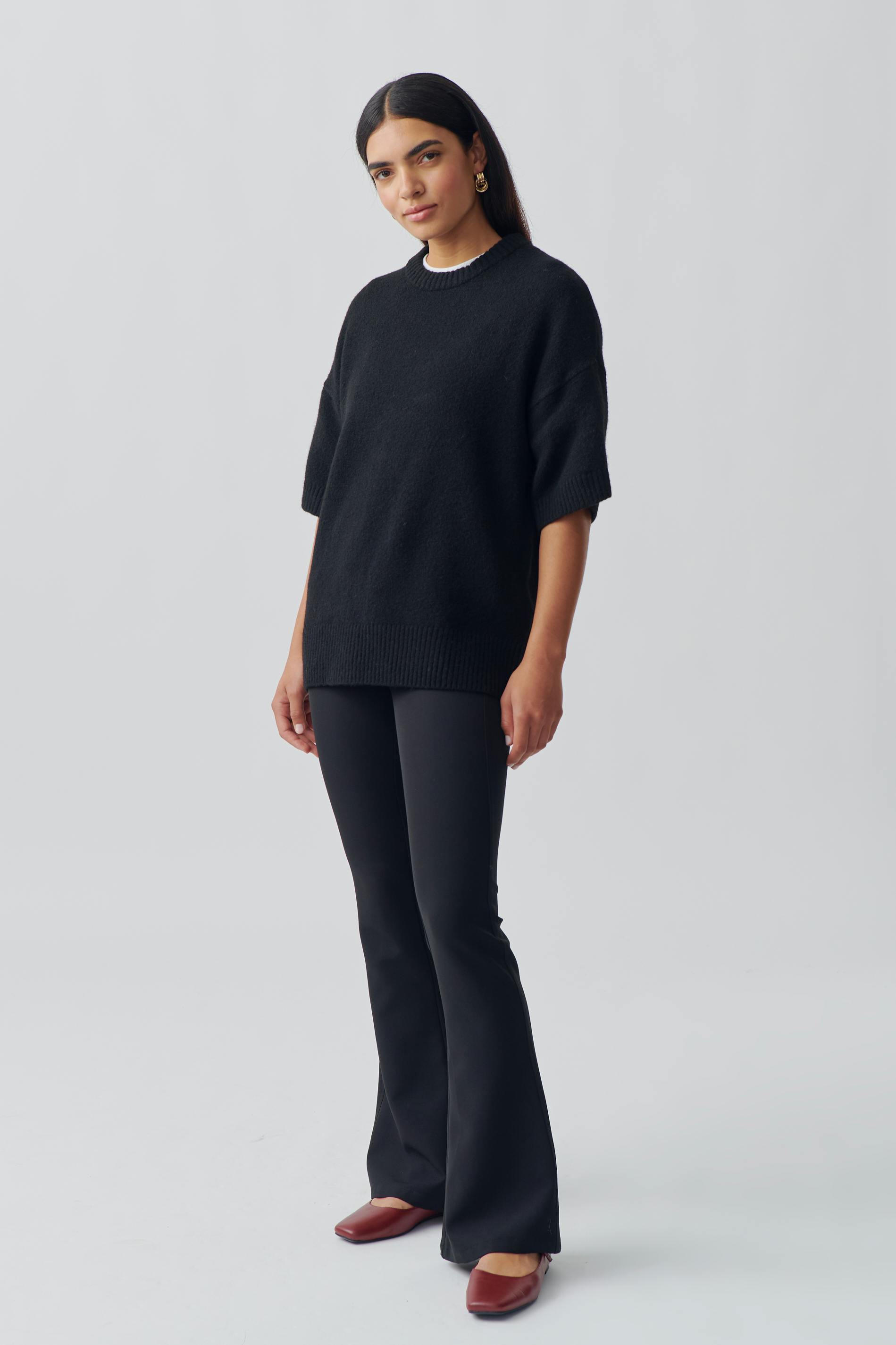Oversized knitted tee