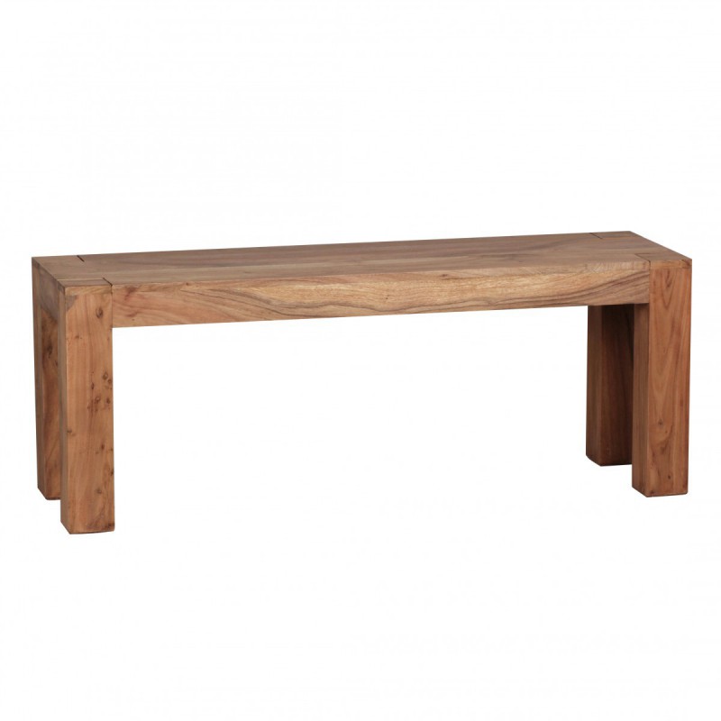 Wohnling Akazie Massivholz Esszimmer Sitzbank Bank 120 x 35 cm Holz